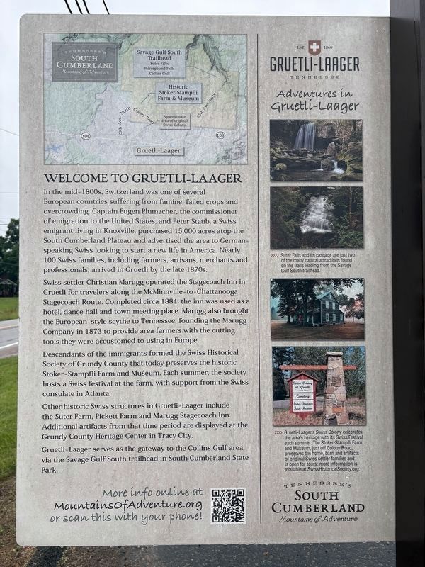 Welcome to Gruetli-Laager Marker. Click for full size. Welcome to Gruetli-Laager Marker image. Click for full size.