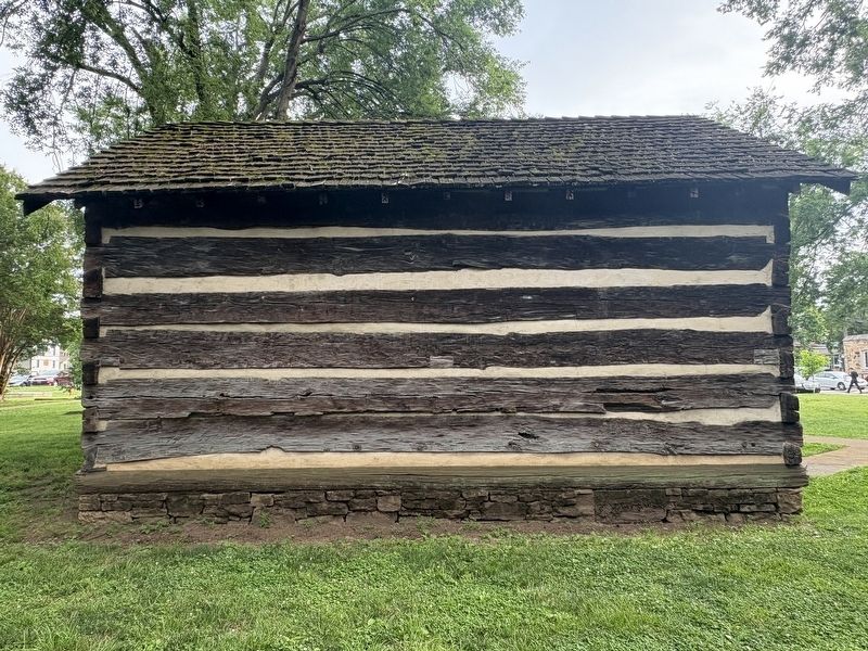 Left side of the Strother's Meeting House Marker. Click for full size. Left side of the Strother's Meeting House Marker image. Click for full size.