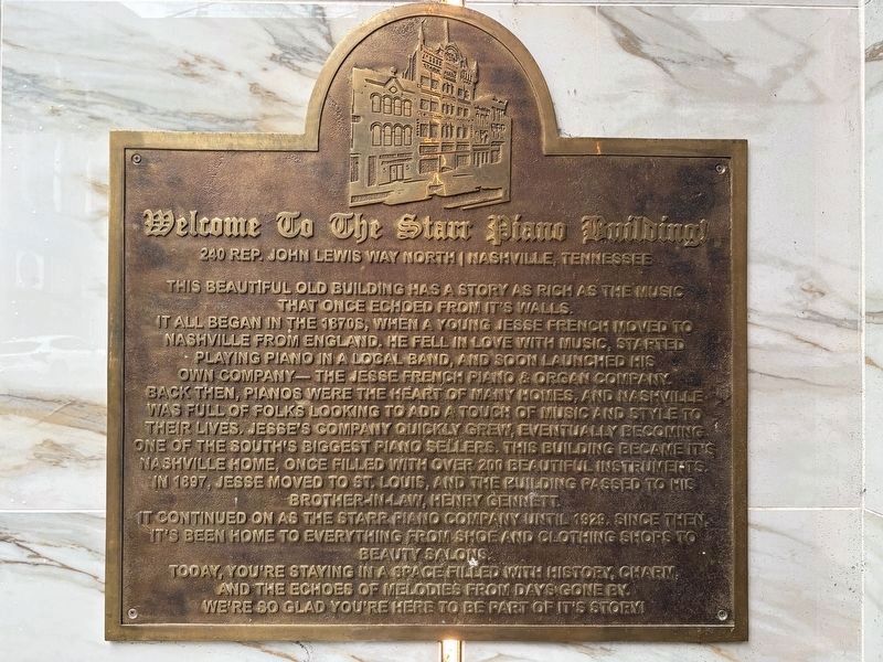 Welcome to the Starr Piano Building Marker. Click for full size. Welcome to the Starr Piano Building Marker image. Click for full size.