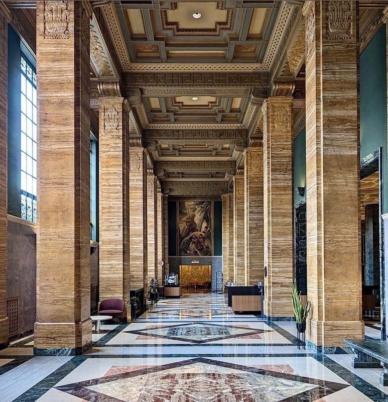One Bunker Hill Lobby. Click for full size. One Bunker Hill Lobby image. Click for full size.