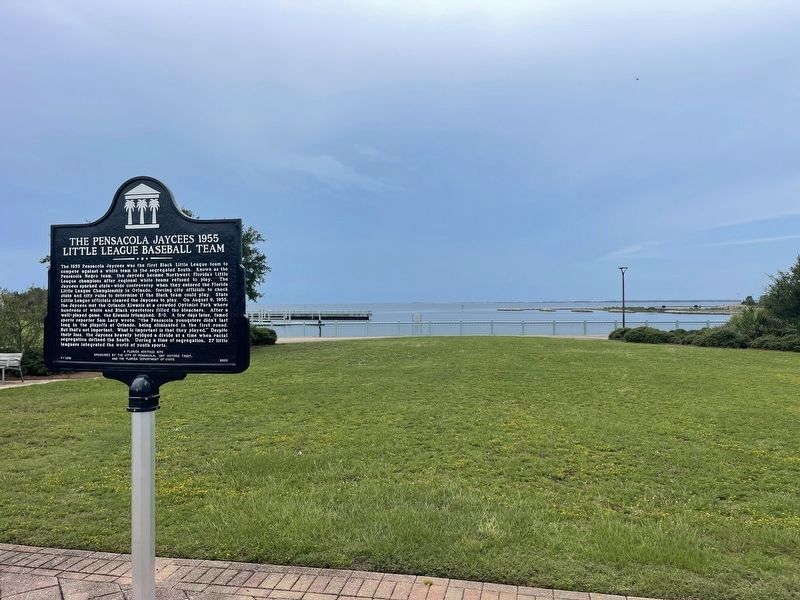 The Pensacola Jaycees 1955 Little League Baseball Team Marker image. Click for full size.