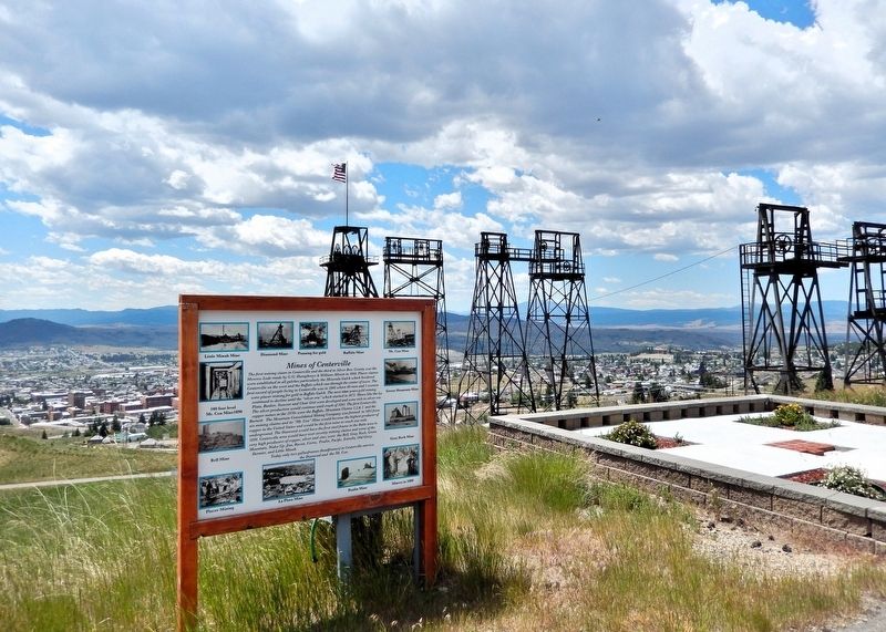 Mines of Centerville Marker. Click for full size. Mines of Centerville Marker image. Click for full size.