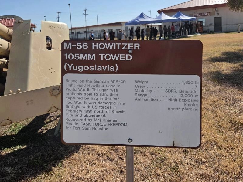M-56 Howitzer 105mm Towed (Yugoslavia) Marker - New Location. Click for full size. M-56 Howitzer 105mm Towed (Yugoslavia) Marker - New Location image. Click for full size.