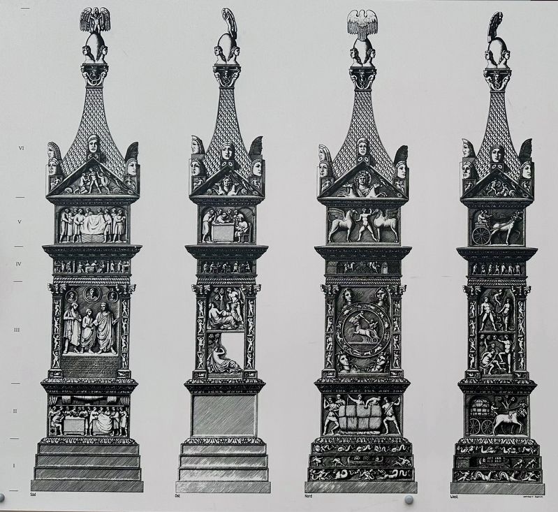 Marker illustration: the four faces of the column. Click for full size. Marker illustration: the four faces of the column image. Click for full size.