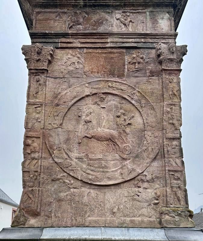 Igel Column detail (north face, III - the apotheosis of Hercules). Click for full size. Igel Column detail (north face, III - the apotheosis of Hercules) image. Click for full size.