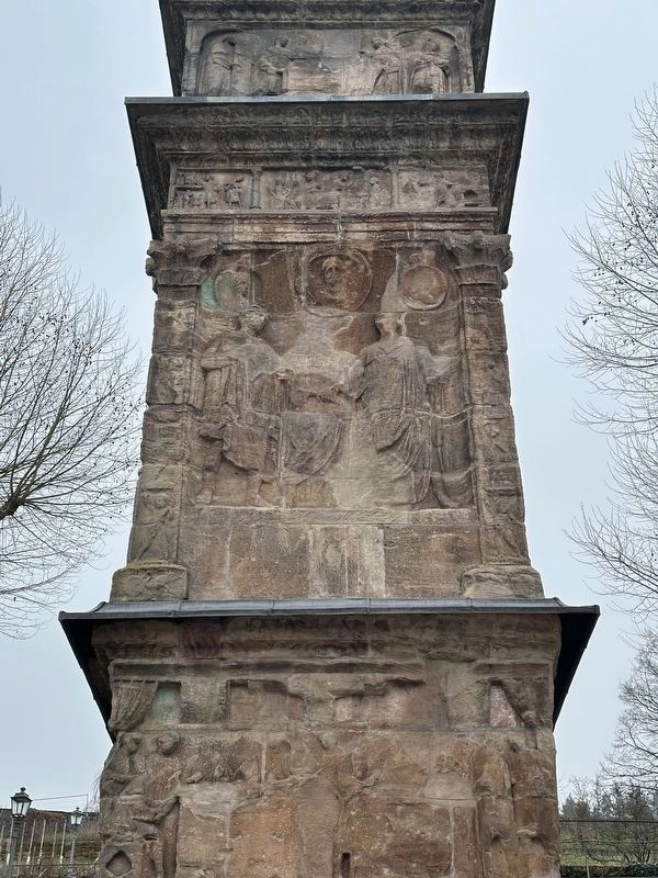 Igel Column detail (south face, III - the second son bidding farewell to his father, Securus…). Click for full size. Igel Column detail (south face, III - the second son bidding farewell to his father, Securus…) image. Click for full size.