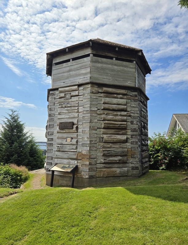 Russian Blockhouse #1 and Marker. Click for full size. Russian Blockhouse #1 and Marker image. Click for full size.