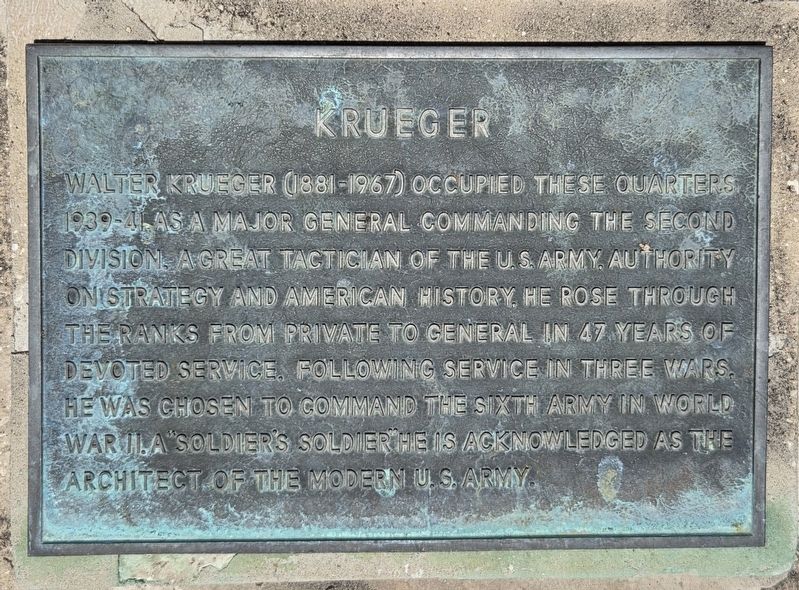 Krueger Marker. Click for full size. Krueger Marker image. Click for full size.