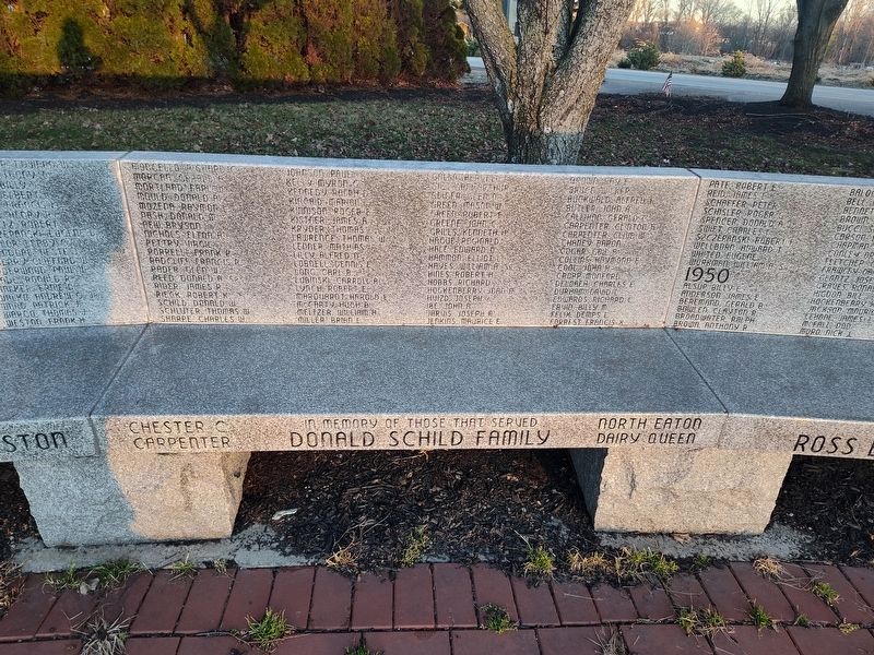 Eaton Township Veterans Memorial. Click for full size. Eaton Township Veterans Memorial image. Click for full size.
