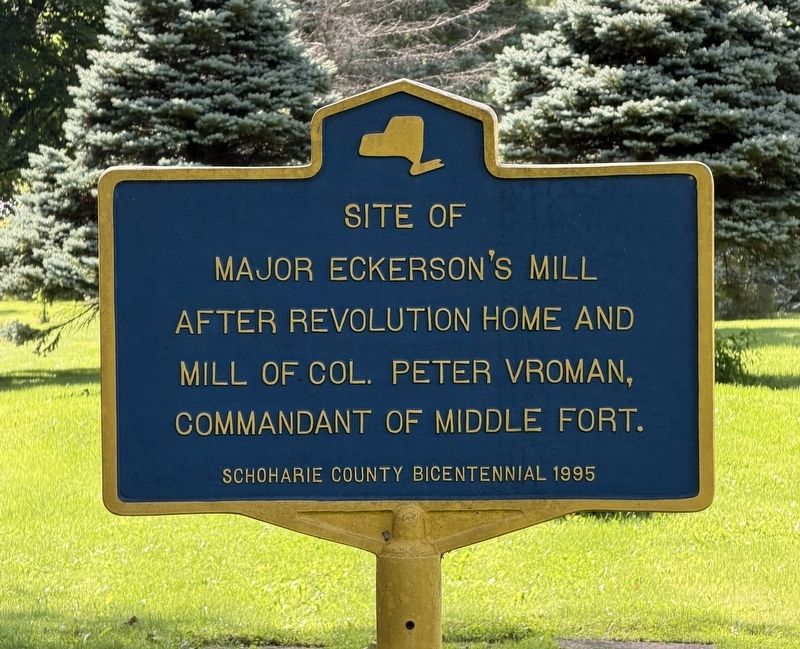 Site of Major Eckerson's Mill Marker image. Click for full size.