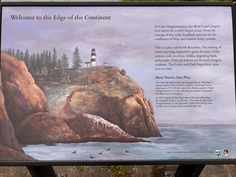 Welcome to the Edge of the Continent Marker image. Click for full size.