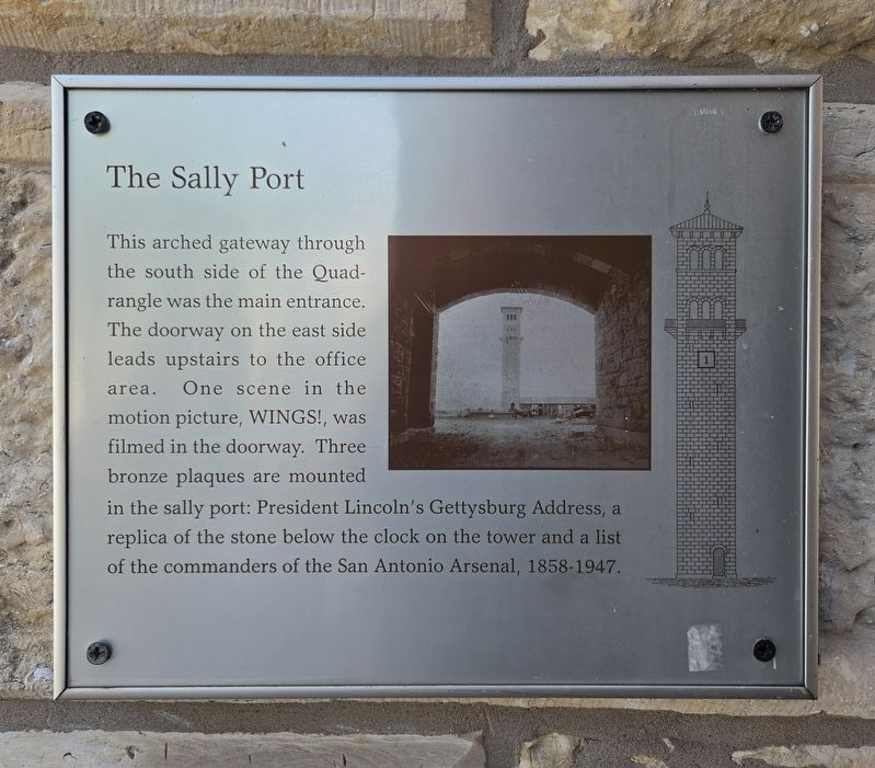 The Sally Port Marker. Click for full size. The Sally Port Marker image. Click for full size.