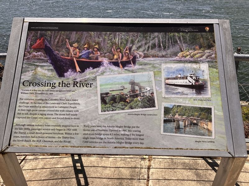 Crossing the River Marker. Click for full size. Crossing the River Marker image. Click for full size.