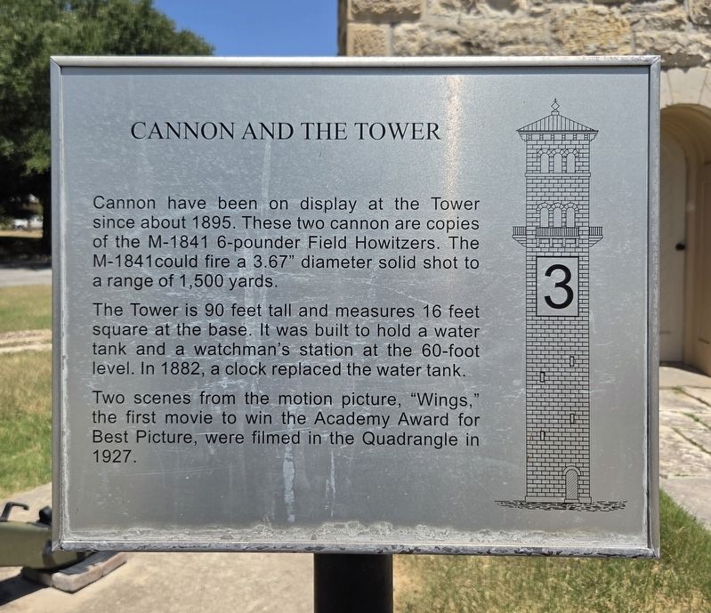 Cannon and the Tower Marker. Click for full size. Cannon and the Tower Marker image. Click for full size.