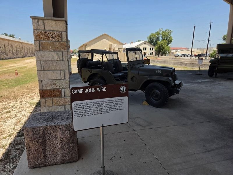 Camp John Wise Marker. Click for full size. Camp John Wise Marker image. Click for full size.