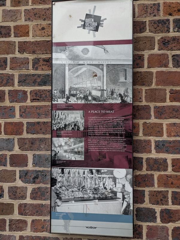 Queen Victoria Market - Victoria Meat Market Marker. Click for full size. Queen Victoria Market - Victoria Meat Market Marker image. Click for full size.