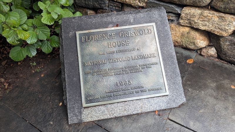 Florence Griswold House Marker. Click for full size. Florence Griswold House Marker image. Click for full size.