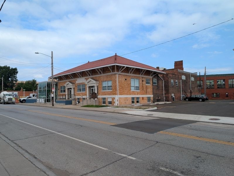 Clark Avenue Public Baths Marker. Click for full size. Clark Avenue Public Baths Marker image. Click for full size.