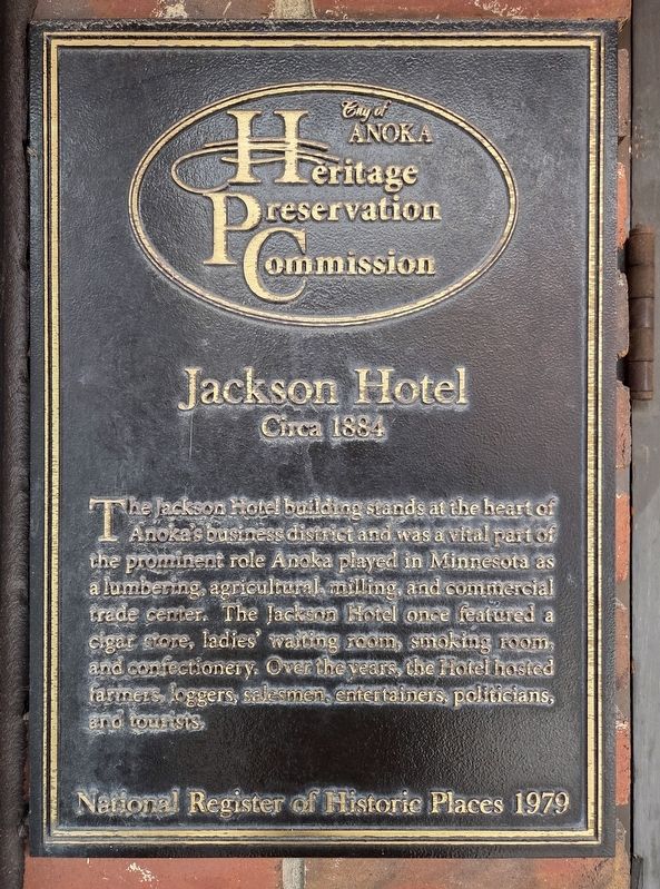 Jackson Hotel Marker. Click for full size. Jackson Hotel Marker image. Click for full size.