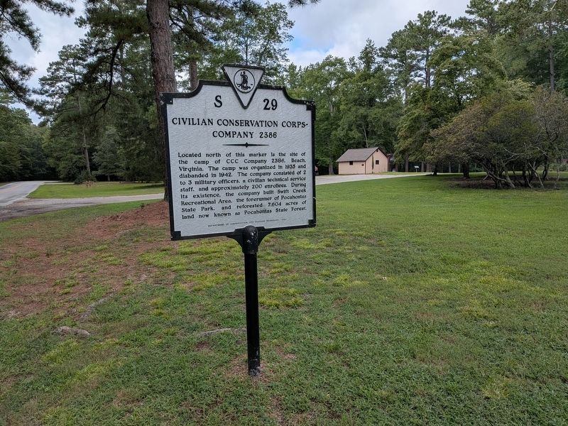 Civilian Conservation Corps - Company 2386 Marker. Click for full size. Civilian Conservation Corps - Company 2386 Marker image. Click for full size.
