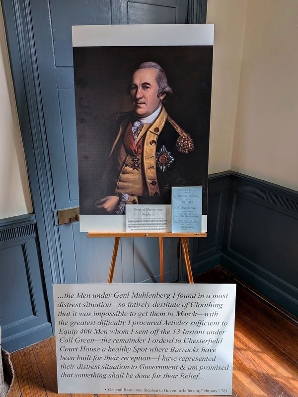 General Baron von Steuben. Click for full size. General Baron von Steuben image. Click for full size.