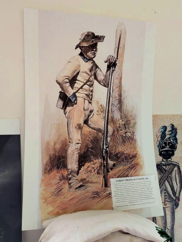 Gaston's Virginia Battalion Painting. Click for full size. Gaston's Virginia Battalion Painting image. Click for full size.