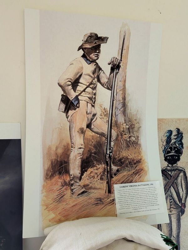 Gaston's Virginia Battalion Painting image. Click for full size.