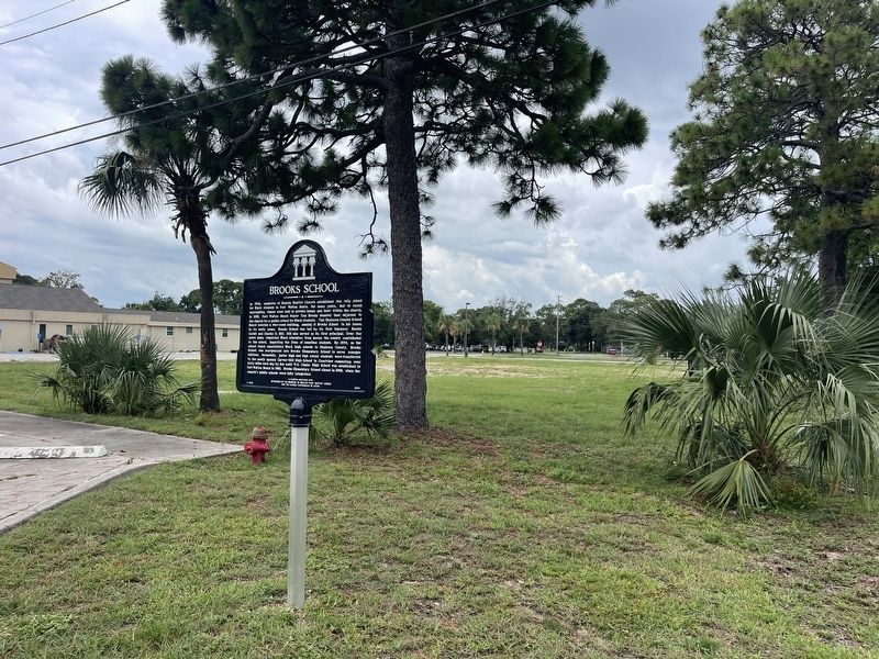 Brooks School Marker image. Click for full size.