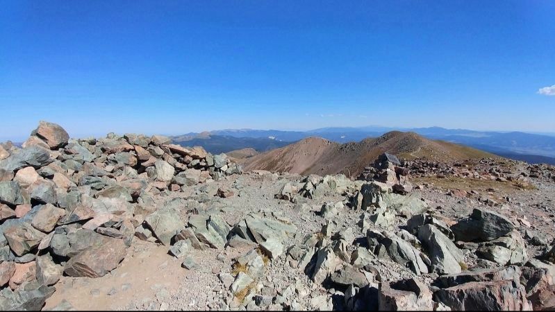Wheeler Peak and Marker. Click for full size. Wheeler Peak and Marker image. Click for full size.