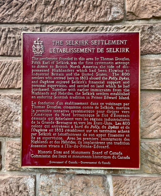 The Selkirk Settlement Marker image. Click for full size.