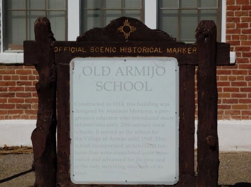 Old Armijo School Marker. Click for full size. Old Armijo School Marker image. Click for full size.