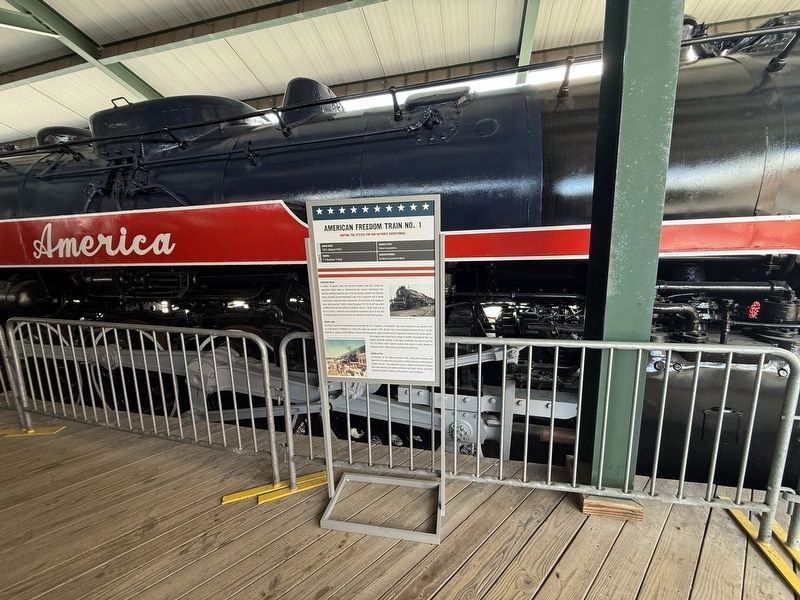 American Freedom Train No. 1 Marker. Click for full size. American Freedom Train No. 1 Marker image. Click for full size.