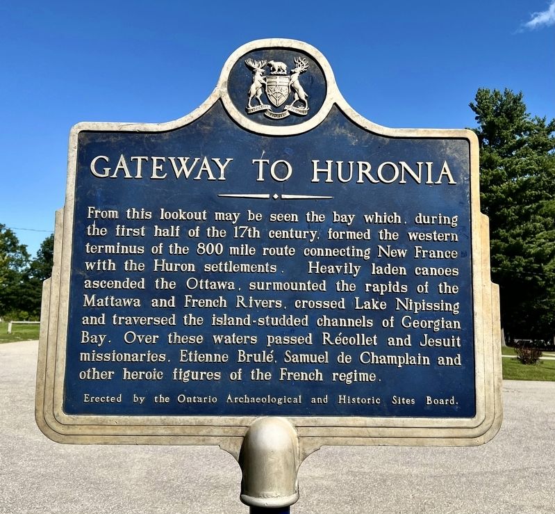 Gateway to Huronia Marker. Click for full size. Gateway to Huronia Marker image. Click for full size.