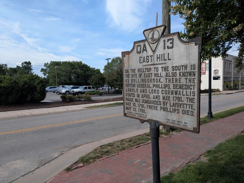 East Hill Marker. Click for full size. East Hill Marker image. Click for full size.