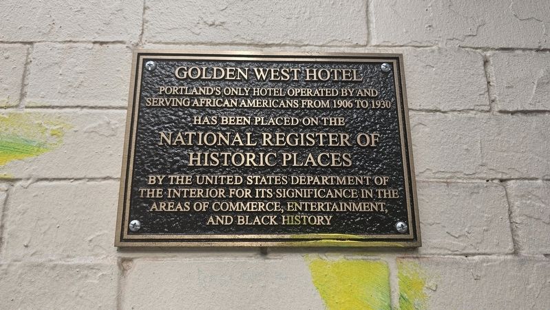 Golden West Hotel Marker image. Click for full size.