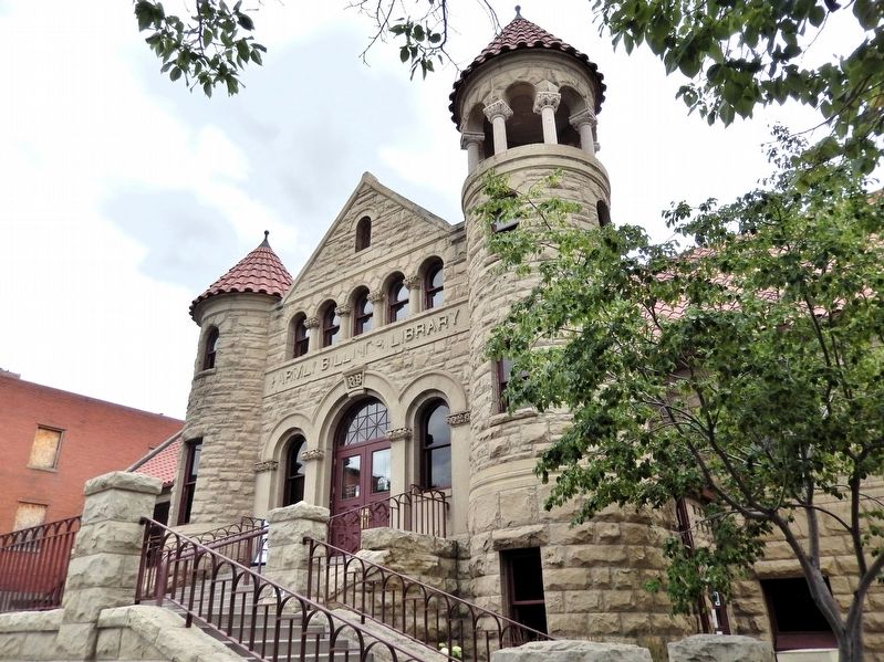 The Parmly Billings Library (<i>front staircase & entrance</i>). Click for full size. The Parmly Billings Library (<i>front staircase & entrance</i>) image. Click for full size.