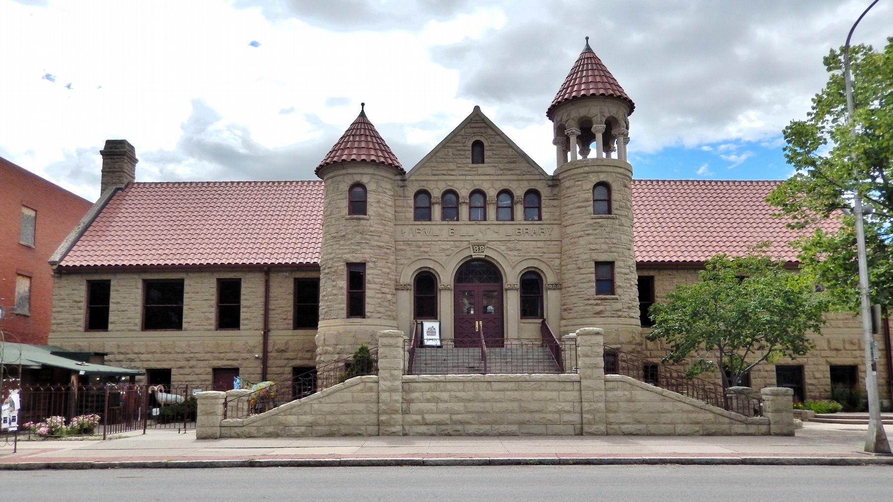 The Parmly Billings Library (<i>north/front elevation</i>). Click for full size. The Parmly Billings Library (<i>north/front elevation</i>) image. Click for full size.