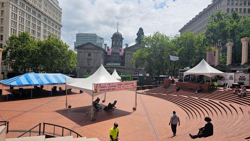 Pioneer Courthouse Square. Click for full size. Pioneer Courthouse Square image. Click for full size.