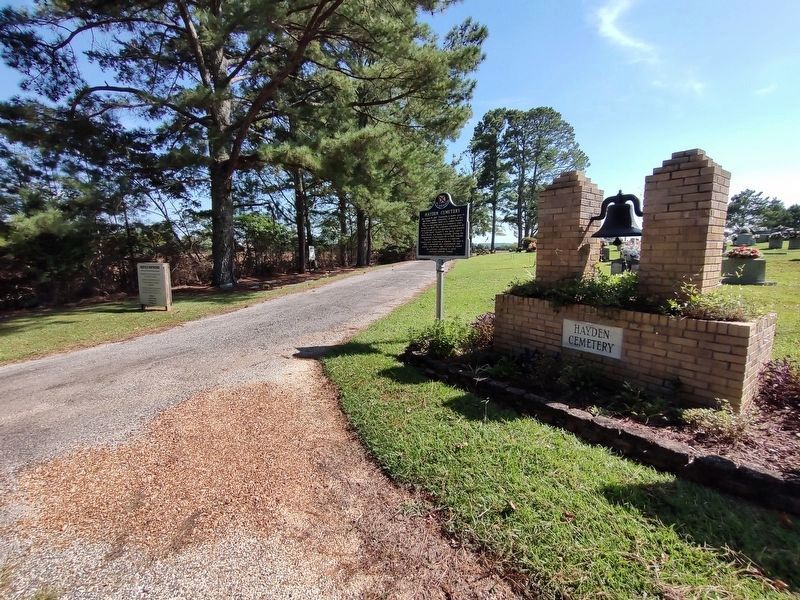 Hayden Cemetery & Marker. Click for full size. Hayden Cemetery & Marker image. Click for full size.