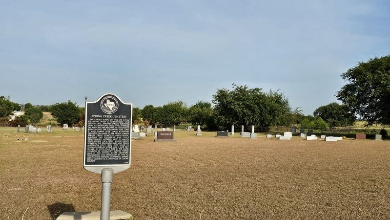Spring Creek Cemetery Marker image. Click for full size.