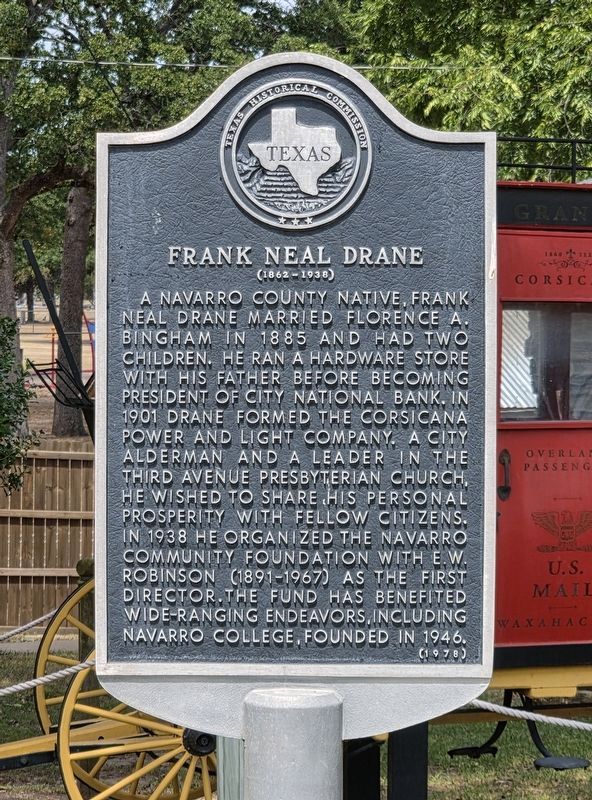Frank Neal Drane Marker. Click for full size. Frank Neal Drane Marker image. Click for full size.