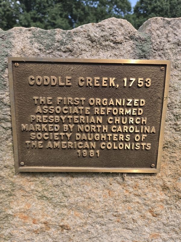Coddle Creek, 1753 Marker. Click for full size. Coddle Creek, 1753 Marker image. Click for full size.