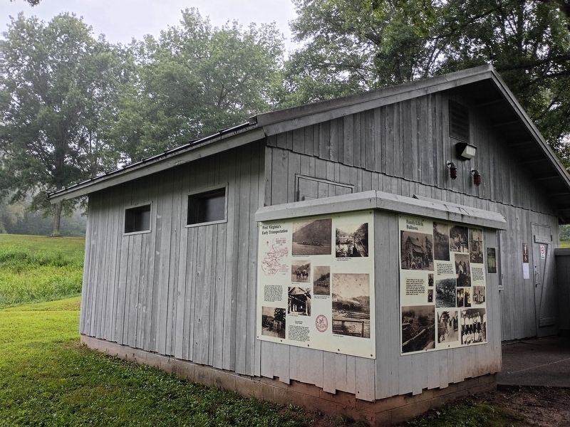 West Virginia’s Early Transportation Marker. Click for full size. West Virginia’s Early Transportation Marker image. Click for full size.
