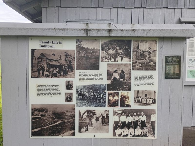 Family Life in Bulltown Marker image. Click for full size.