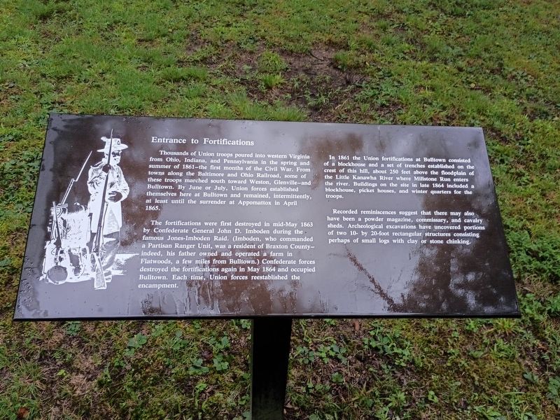 Entrance to Fortifications Marker. Click for full size. Entrance to Fortifications Marker image. Click for full size.