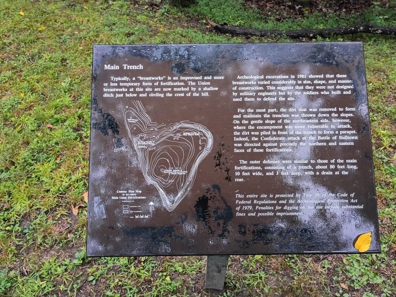 Main Trench Marker image. Click for full size.