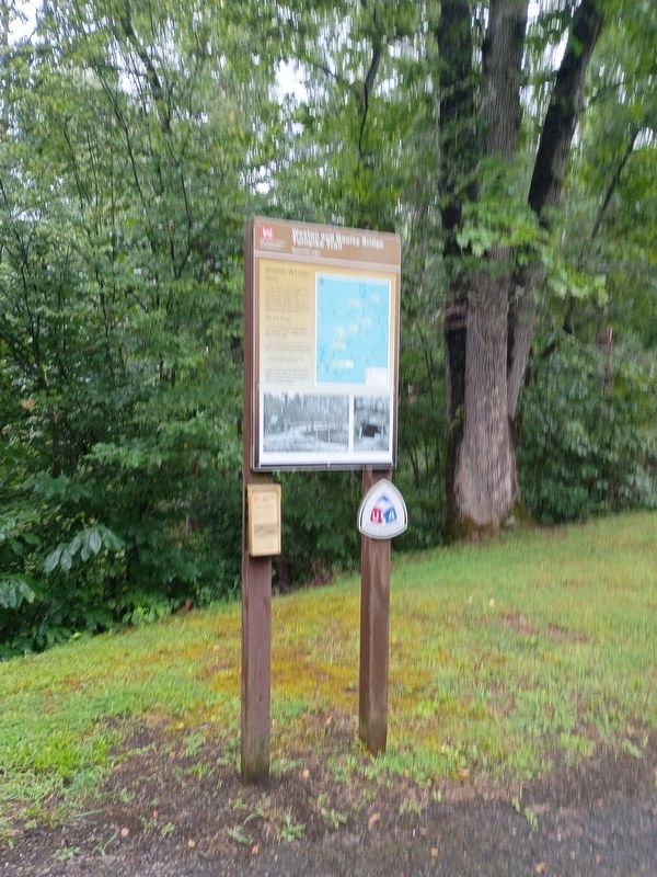 Weston and Gauley Bridge Turnpike Trail Marker. Click for full size. Weston and Gauley Bridge Turnpike Trail Marker image. Click for full size.