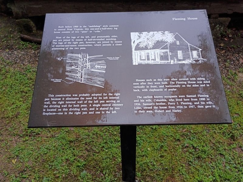 Fleming House Marker. Click for full size. Fleming House Marker image. Click for full size.