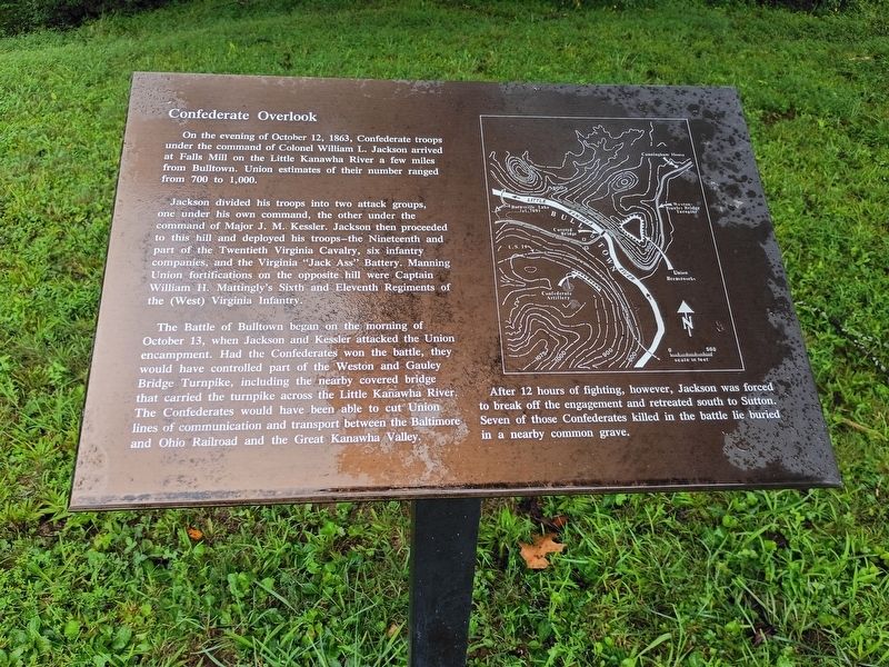 Confederate Overlook Marker. Click for full size. Confederate Overlook Marker image. Click for full size.