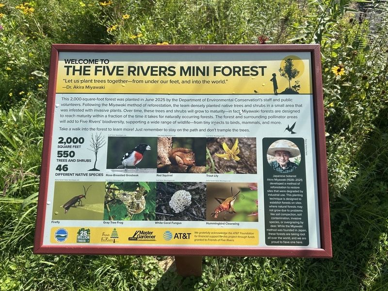 The Five Rivers Mini Forest Marker. Click for full size. The Five Rivers Mini Forest Marker image. Click for full size.